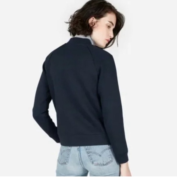 Everlane - The street fleece bomber jacket | black women US small - Picture 13 of 14